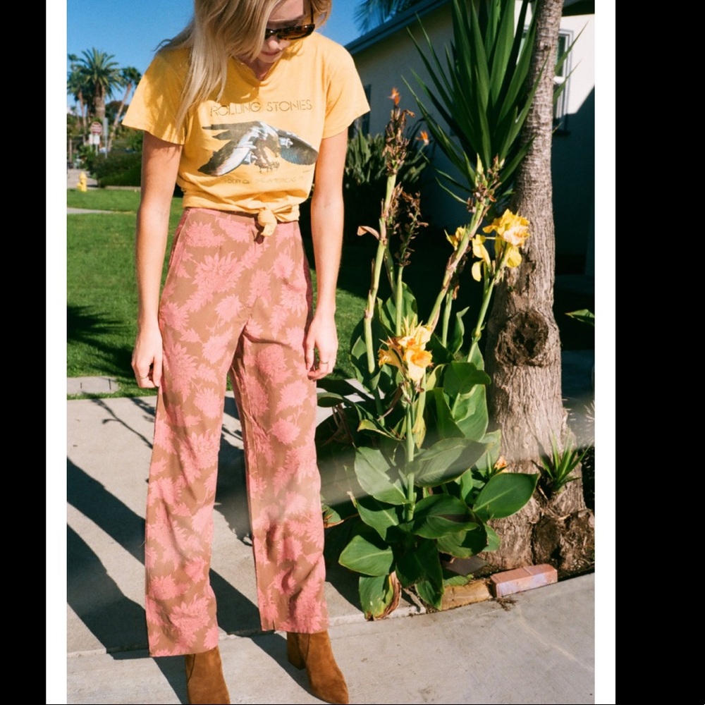 •NOVELLA ROYALE• The Morgan Trouser {silk copper dahlia} - Picture 1 of 9